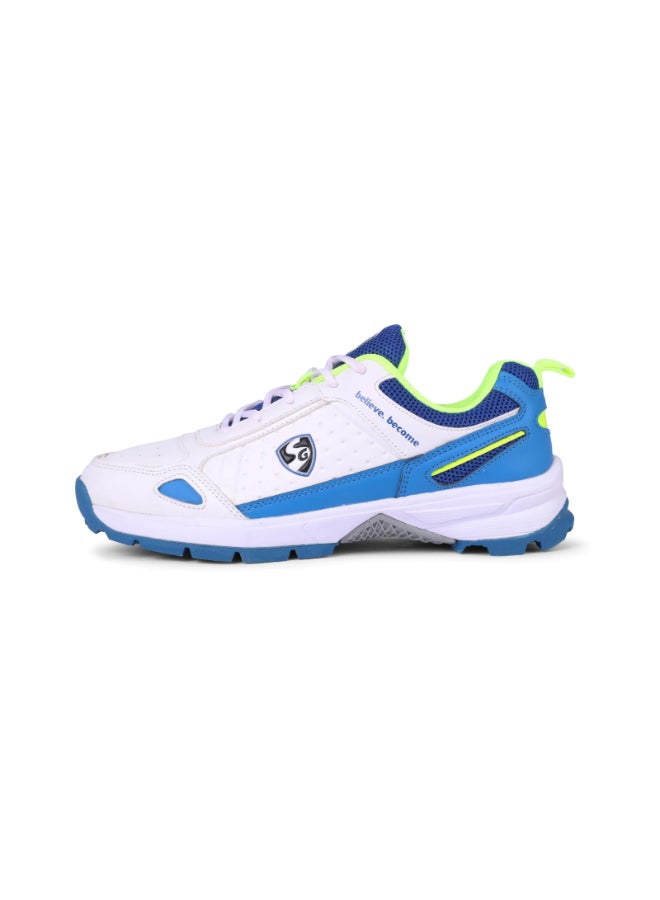 SG CLUB 6.0 Cricket Shoe (Classic White/Navy/Orange) - UK-9 - Image 1